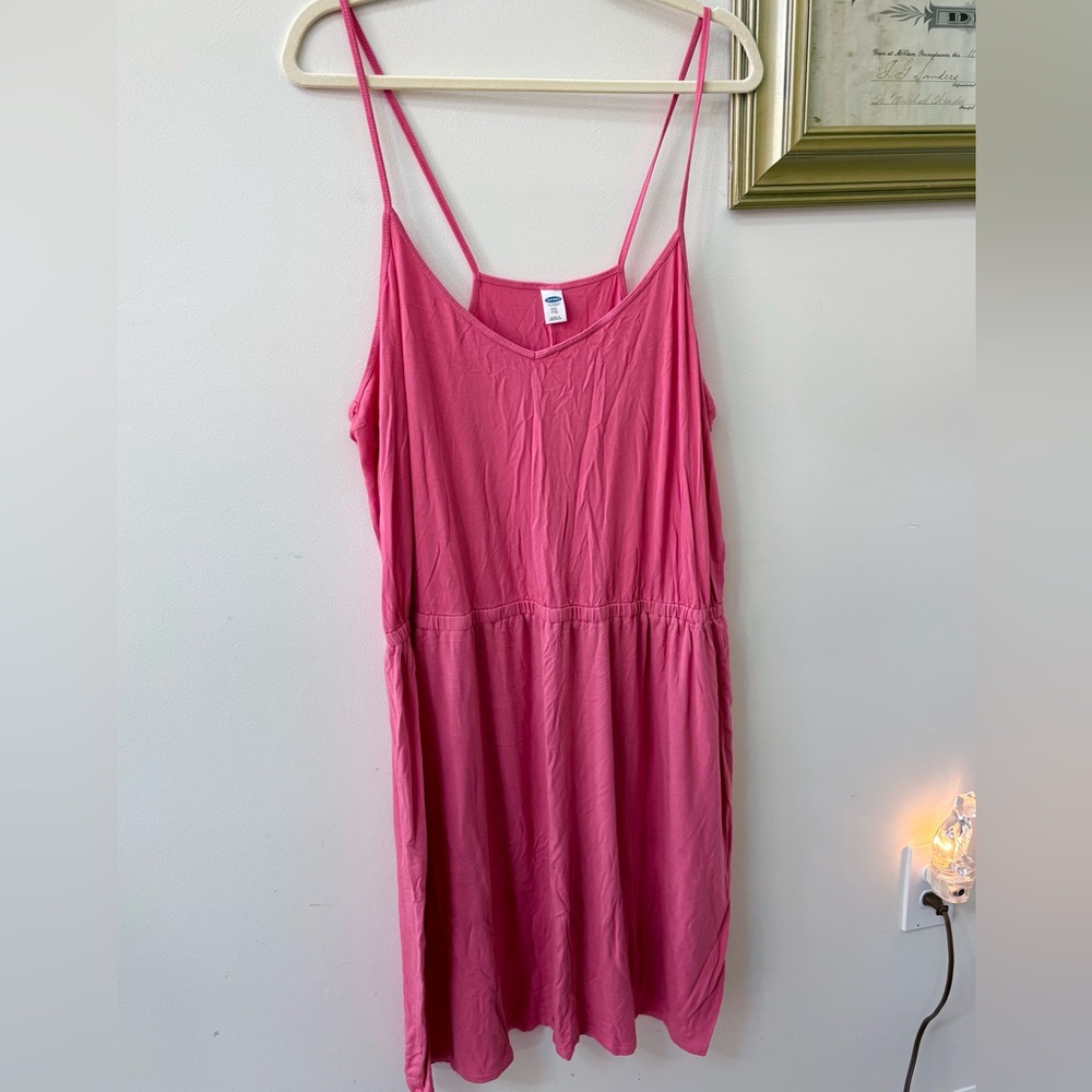 Old Navy Rose Spaghetti Strap Mini Dress